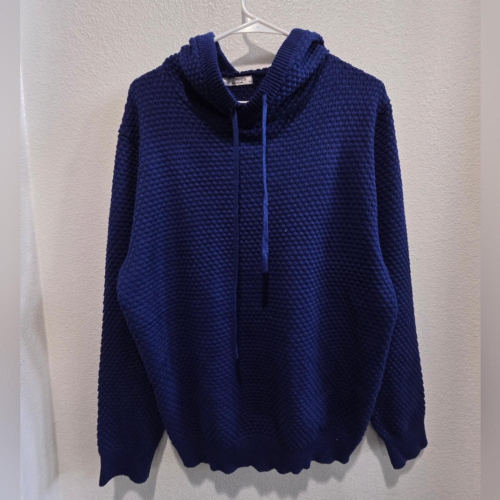 Coofandy Cozy Blue heavy weight Textured Hoodie size medium